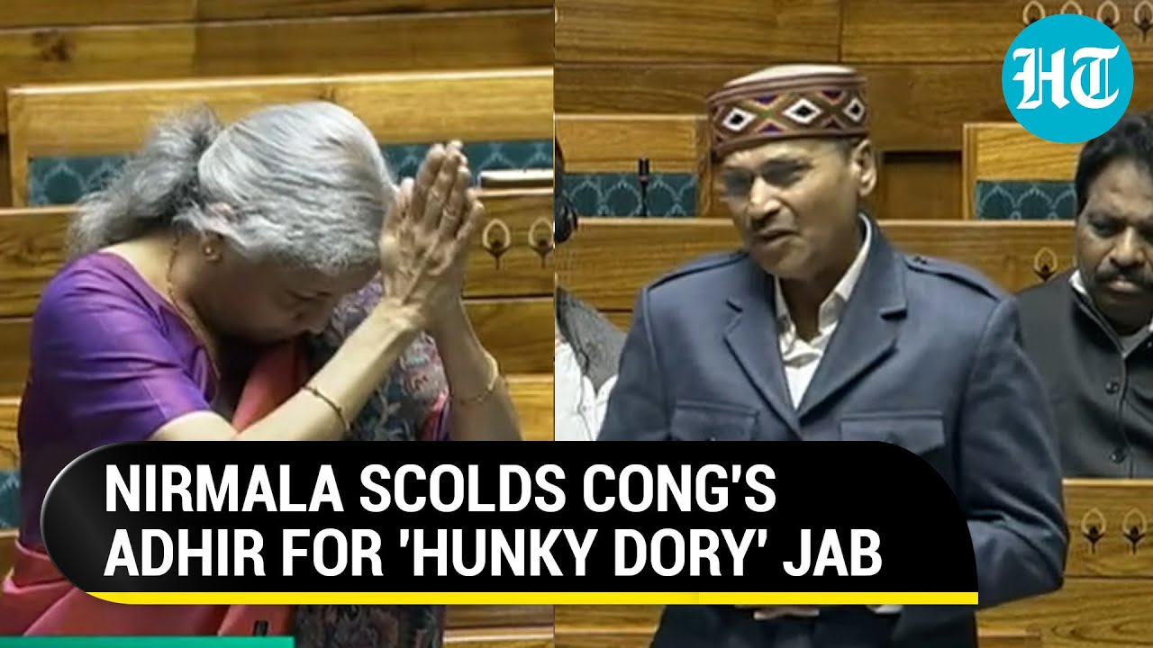 Nirmala Sitharaman Rips Adhir Ranjan For 'Hunky Dory' Barb; Watch Fiery Clash In Lok Sabha