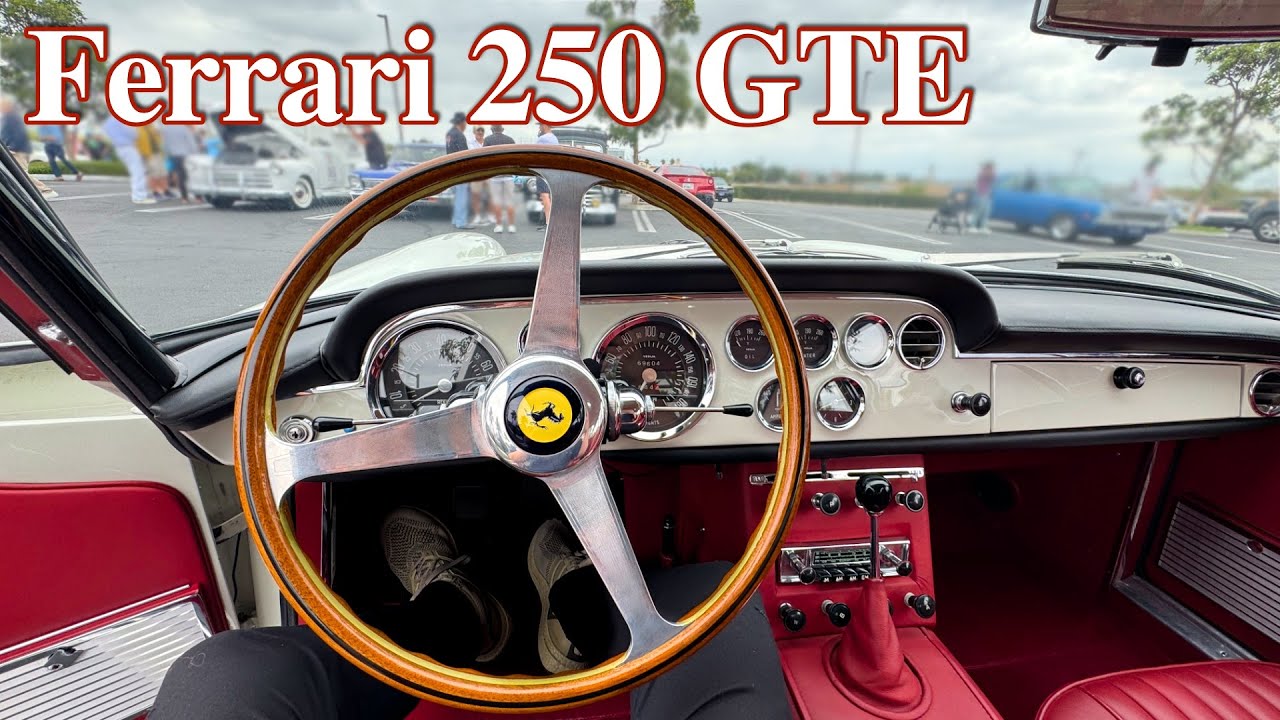 Up Close with the 1963 Ferrrari 250 GTE 🇮🇹 Startup & Drive Off