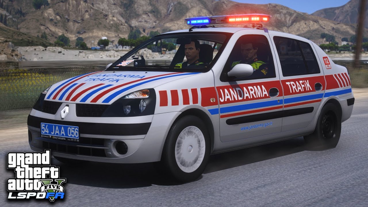 EMEKTAR CLİO İLE DEVRİYE - GTA 5 JANDARMA TRAFİK MODU - LSPDFR