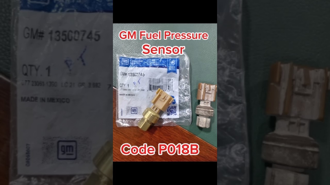 GM Code P018B Fuel Pressure Sensor. location 