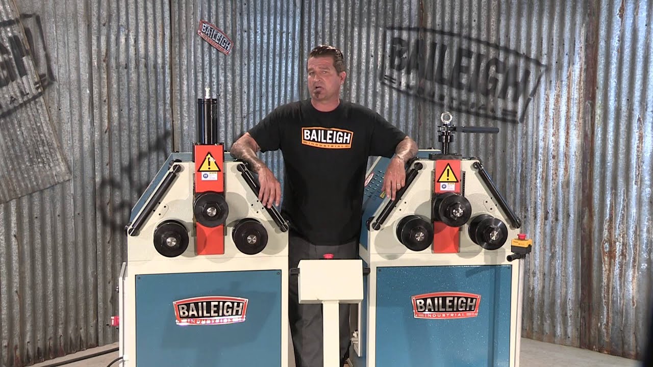 Baileigh Industrial R-M55 and R-M55H Roll Benders Section Bender Pyramid Bending Machine