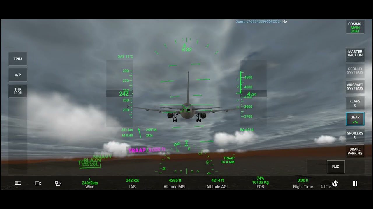 Flying airplane very first video. Rms flight sim