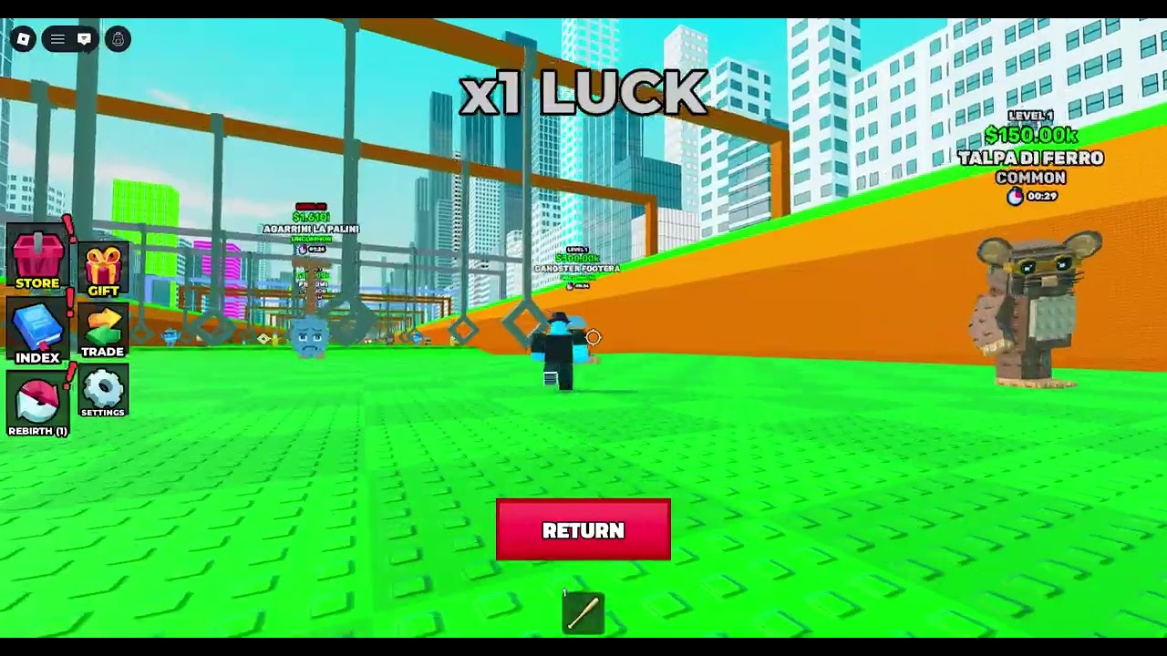 Igram Roblox igru Swing obby for Brainrots.
