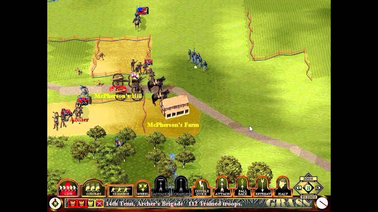 Let's Play Sid Meier's Gettysburg! - CSA I - McPherson's Hill: First Blood