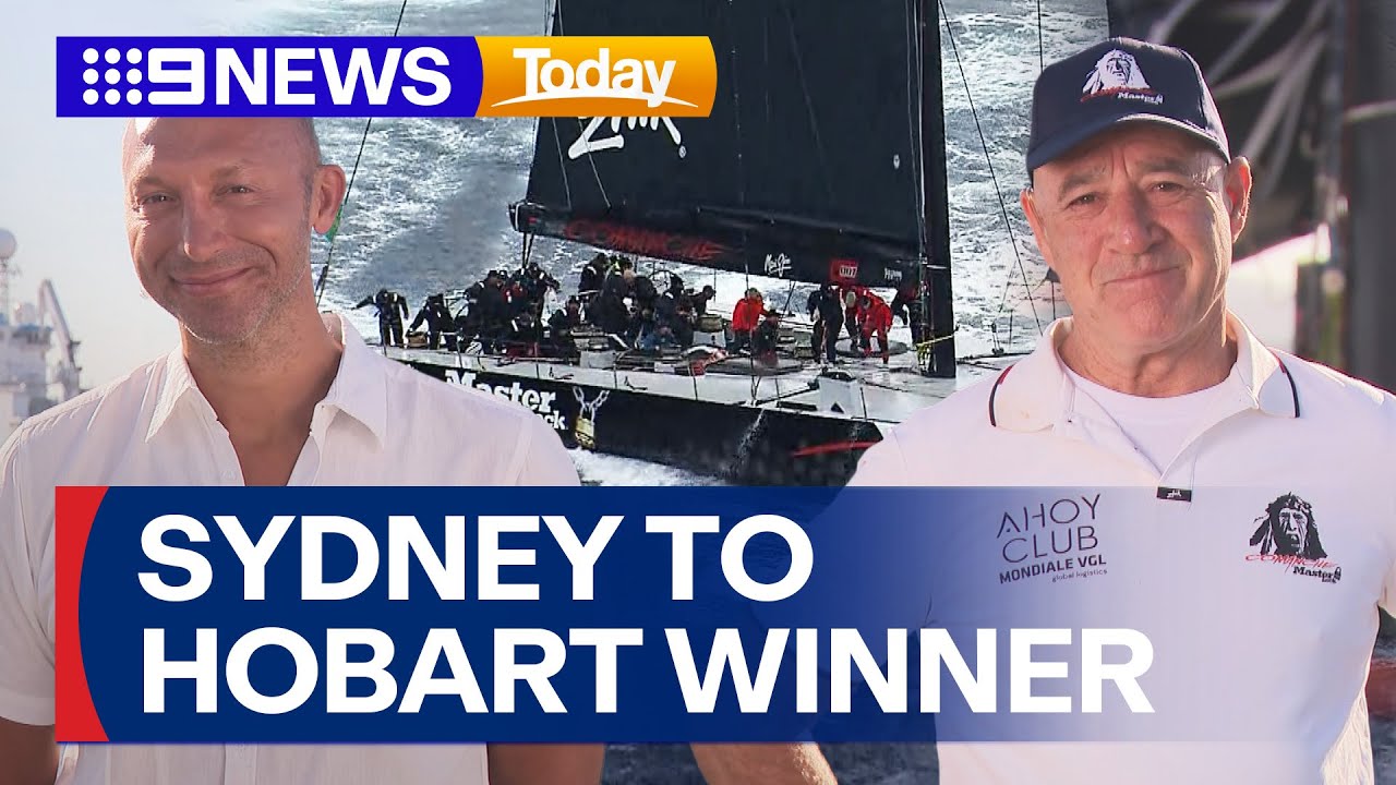 'Master Lock Comanche' wins the 80th Sydney to Hobart Yacht Race | 9 News Australia