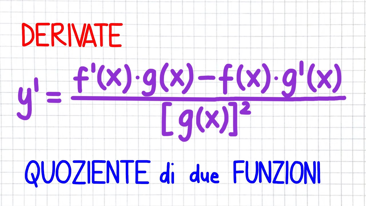 DERIVATE 8 quoziente di due funzioni _ DR40