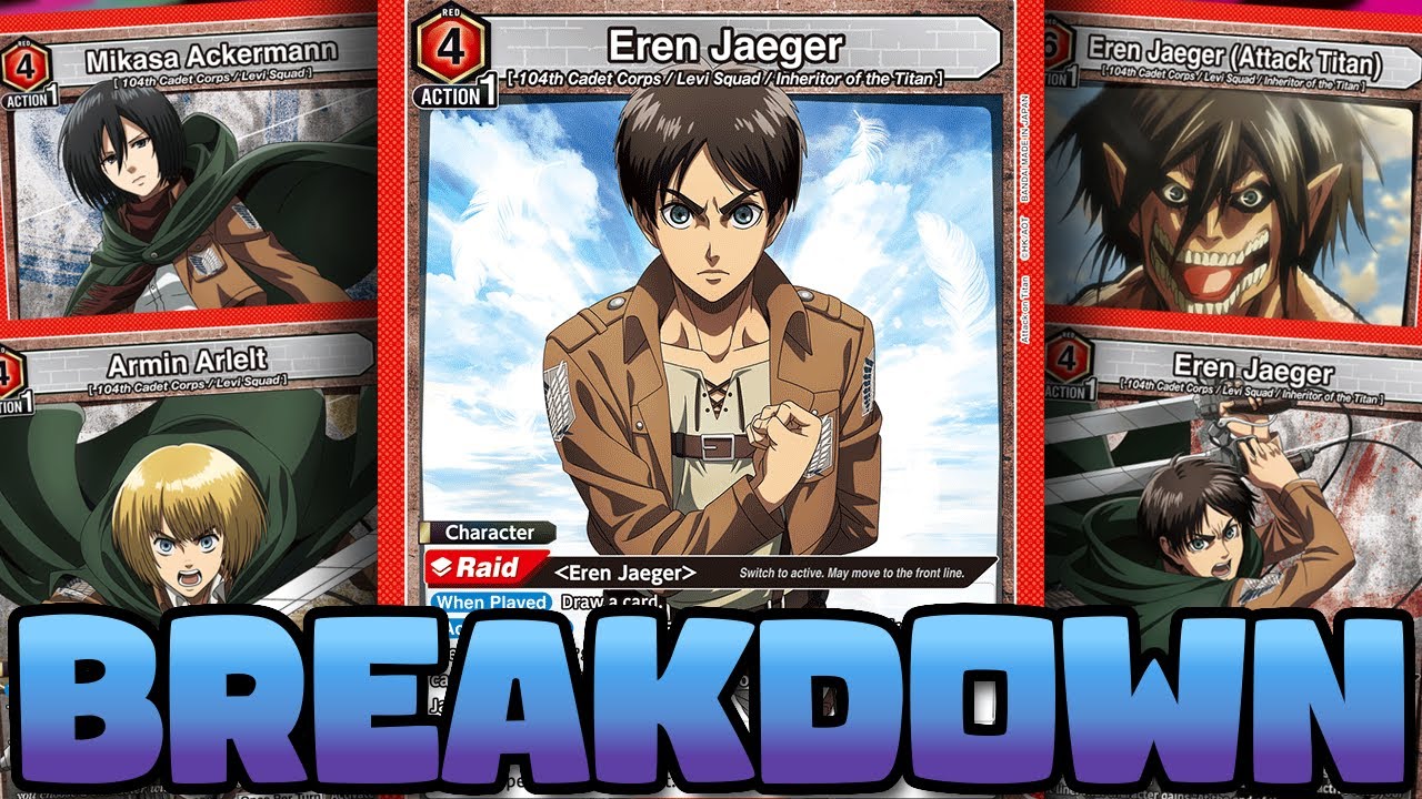 Eren Titan Deck & ODM Gear Rush! | Full Red Set + Starter Deck AOT (Union Arena)