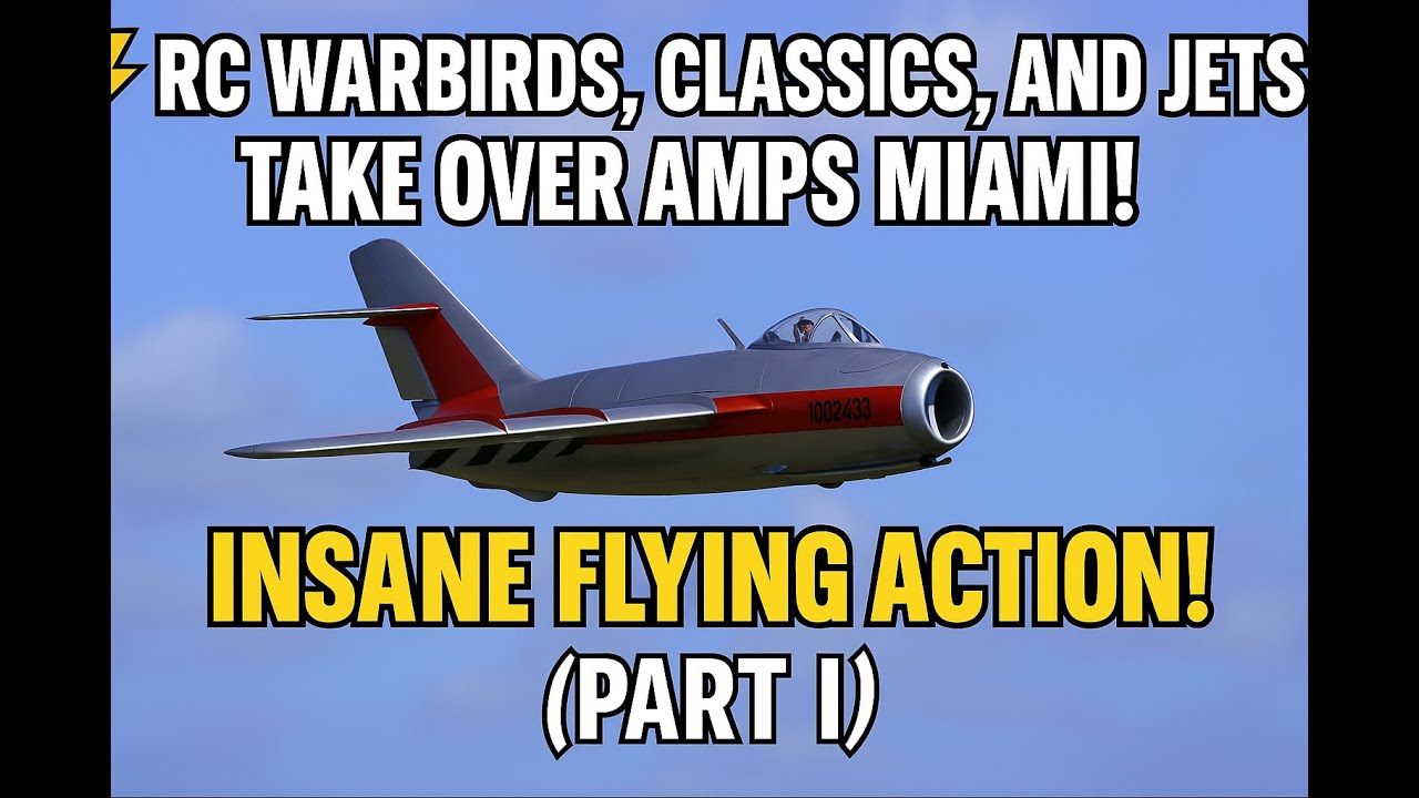 ⚡Ultimate RC Warbirds, Classics, and Jets Show at AMPS Miami! (Part I)