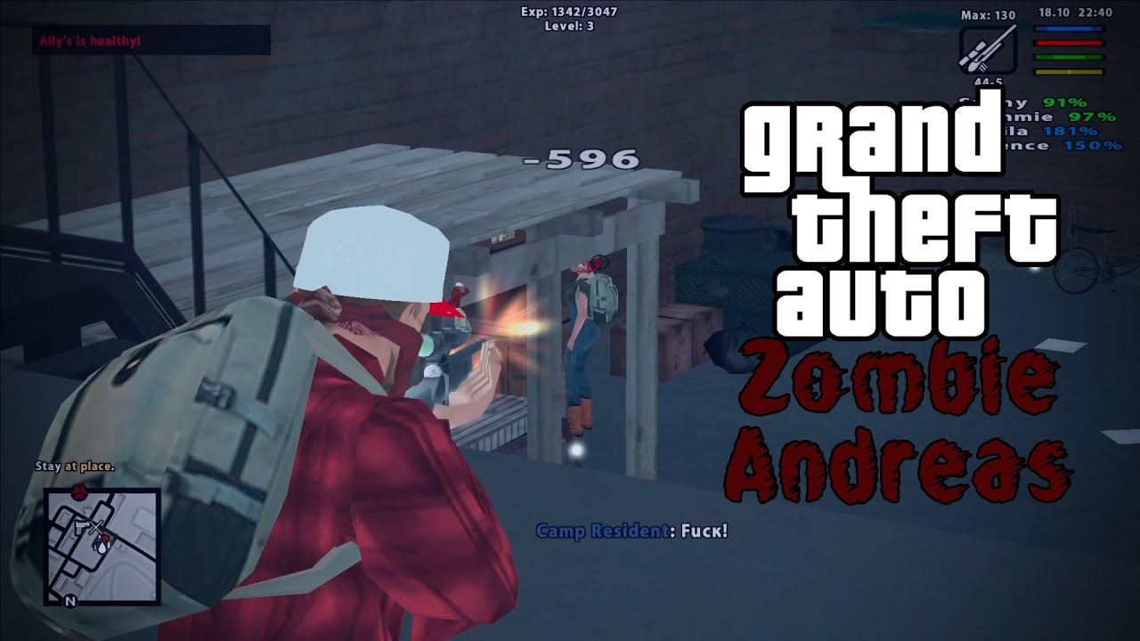 Zombie Andreas Nightmare | #1 First camp.