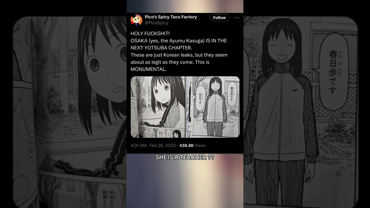 Ayumu &ldquo;Osaka&rdquo; Kasuga Appears in the Latest Chapter of Yotusba as a Teacher According to KR Leaks??