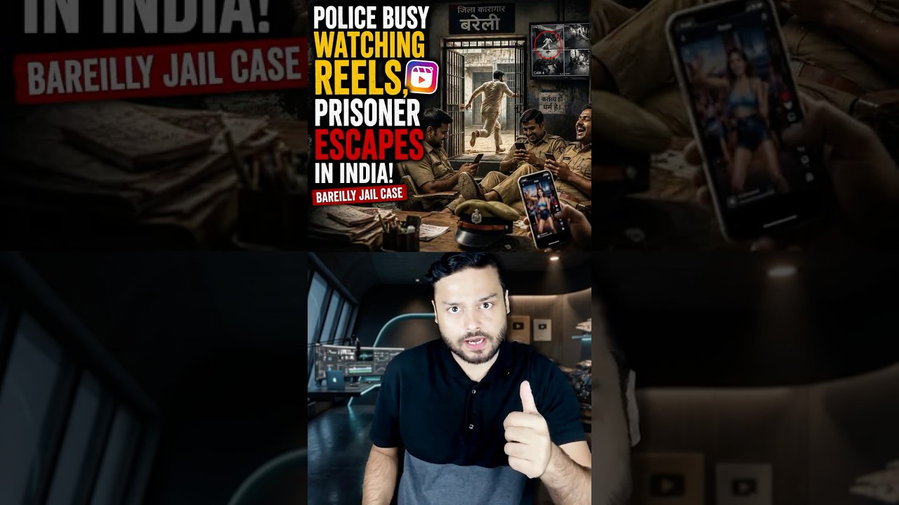 Prisoner ESCAPED While Police Was Busy WATCHING REELS On Phone in India! Bareilly Jail #shorts