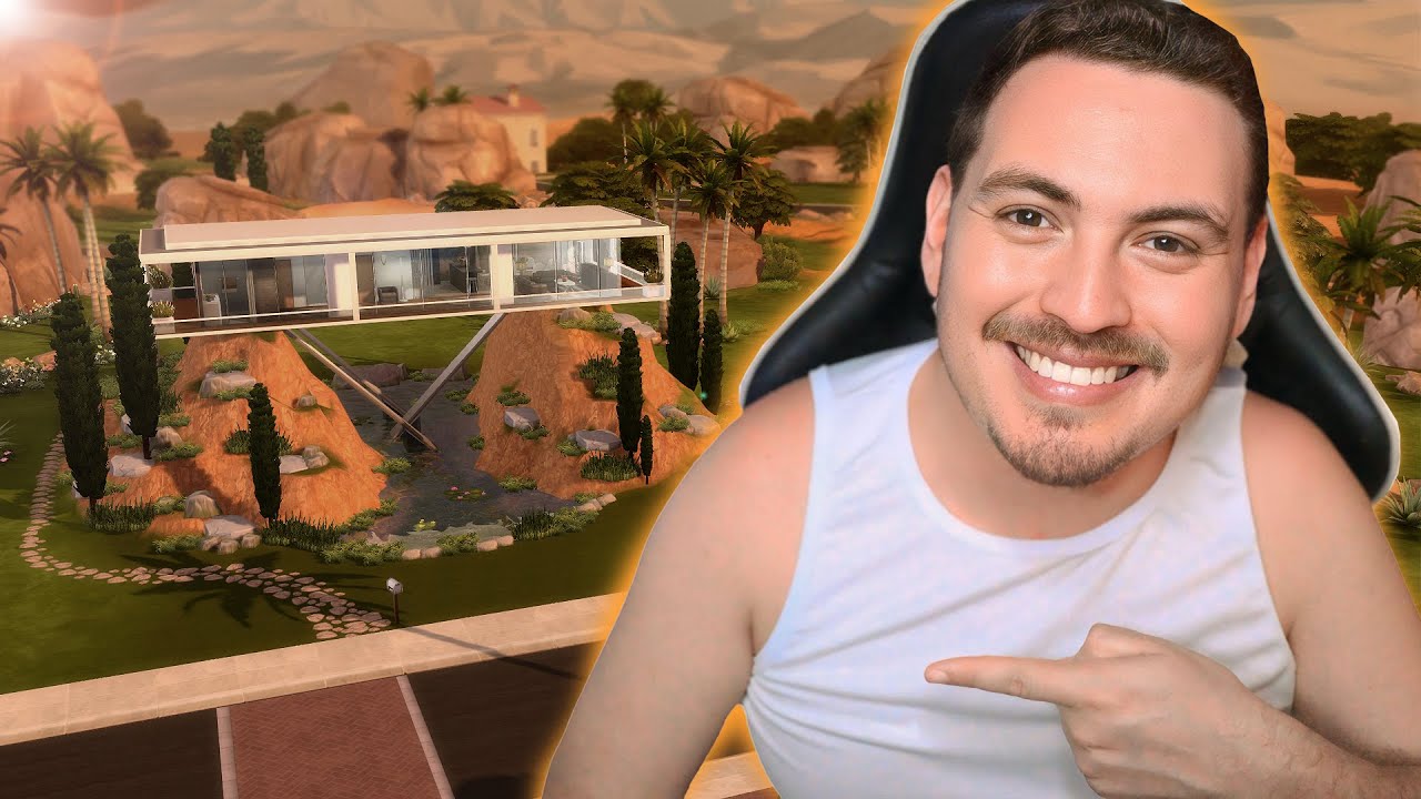CONSTRUI uma casa segurada por DUAS MONTANHAS!!! │ The Sims 4 │ SLOW BUILD