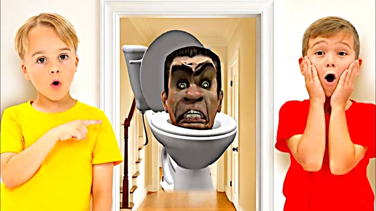 Vlad & Niki Playing with Skibidi Toilet – Funny Logo Effects & Logo Transformations!