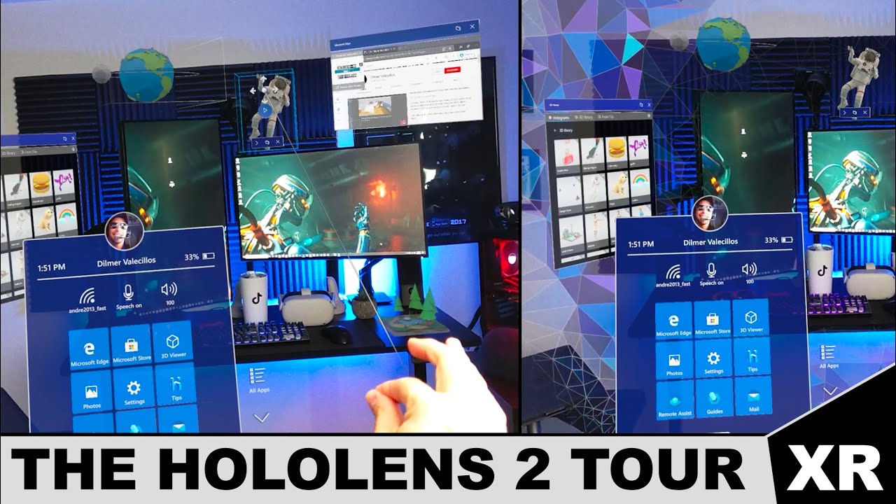 The HoloLens 2 Tour - Discover How Holograms Look In Real Life !