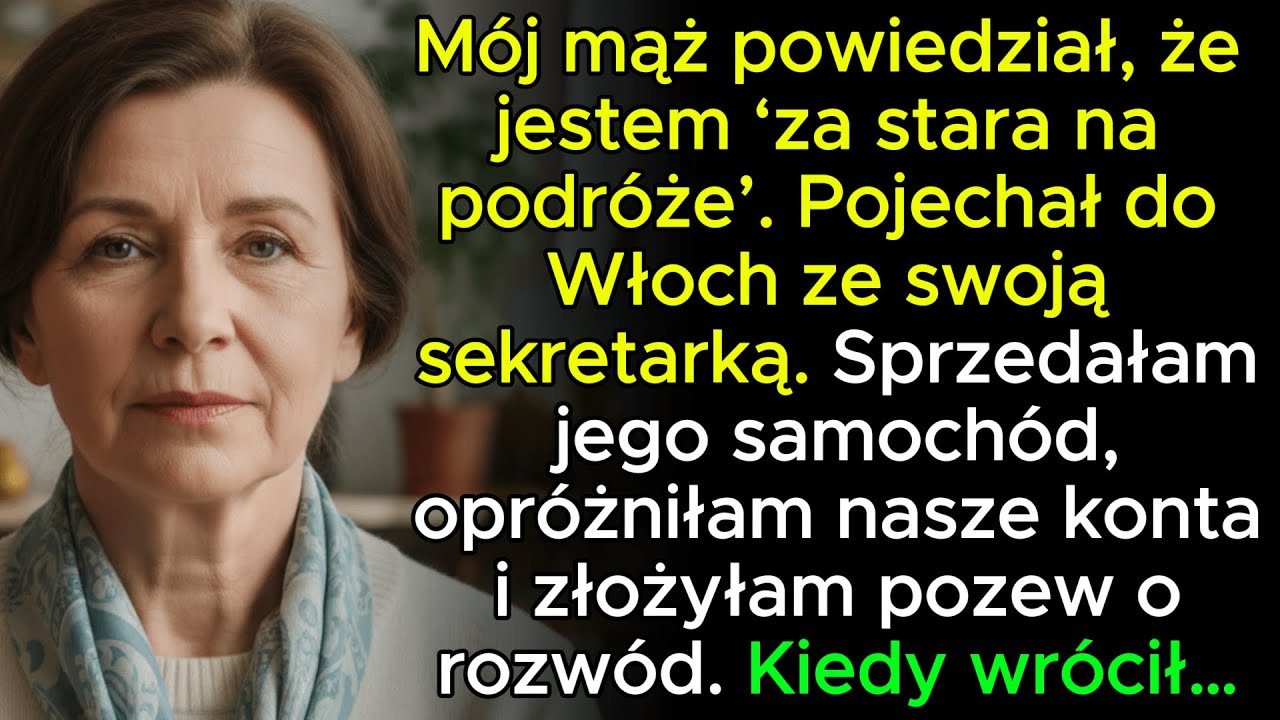Powiedział, że jestem ‘za stara’… więc sprzedałam jego samochód i złożyłam pozew o rozwód