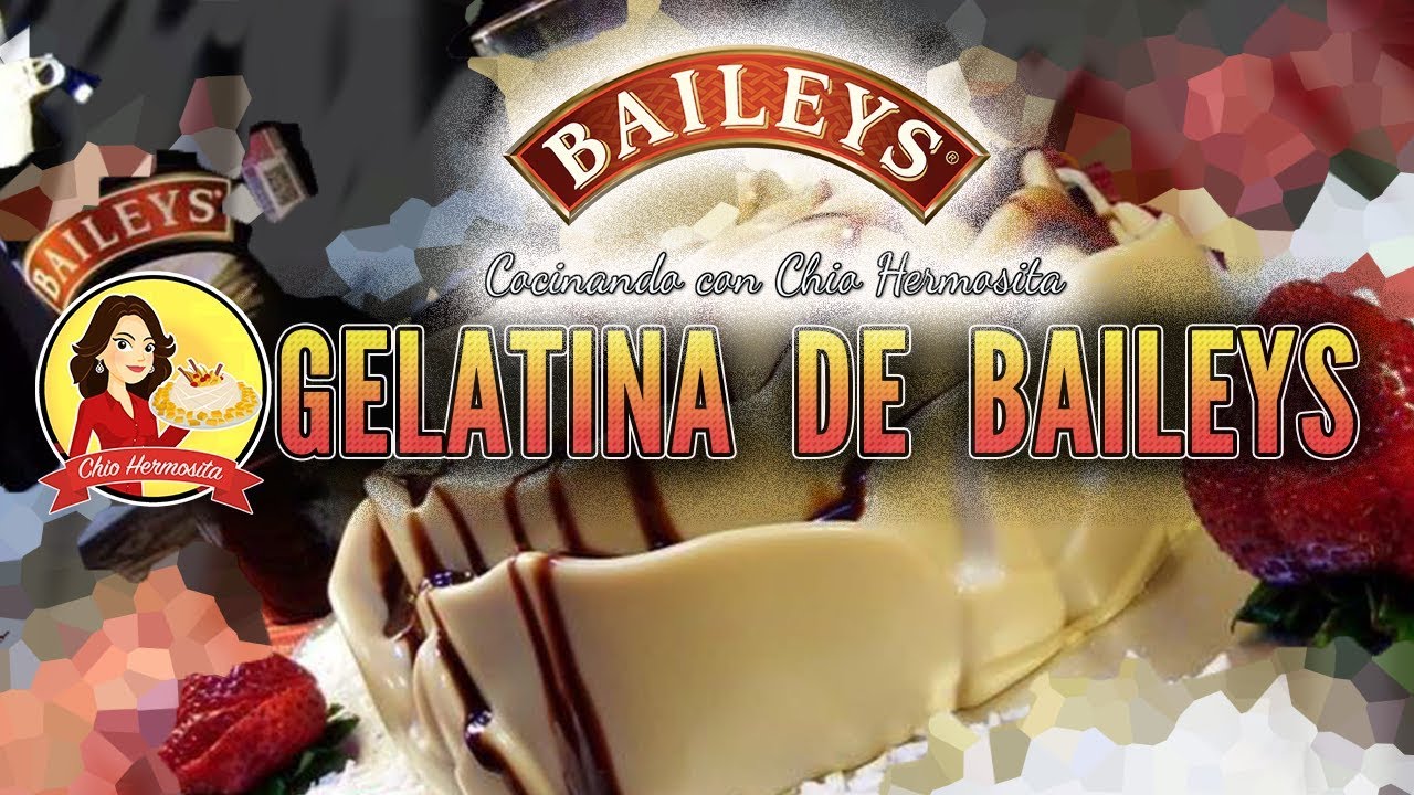 Gelatina de Baileys ( Gelatina de crema de Whiskey en forma de flor )
