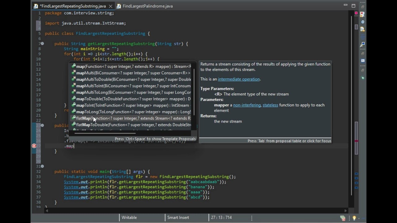 Interview Question Series 8:Java Interview:  Find Largest Repeating Substring #interview #java
