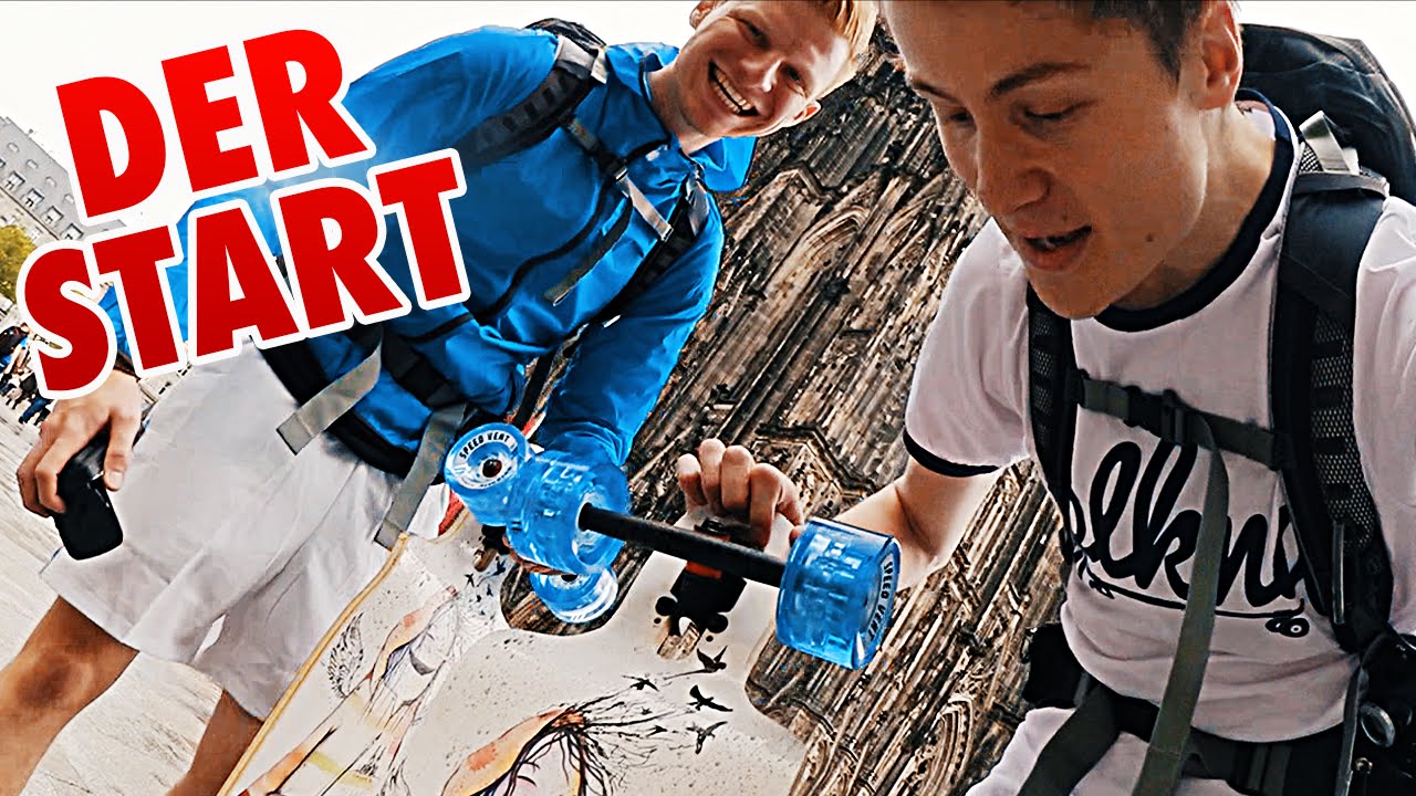 MIT DEM LONGBOARD DURCH DEUTSCHLAND | MiniTour Tag 1 | Dner