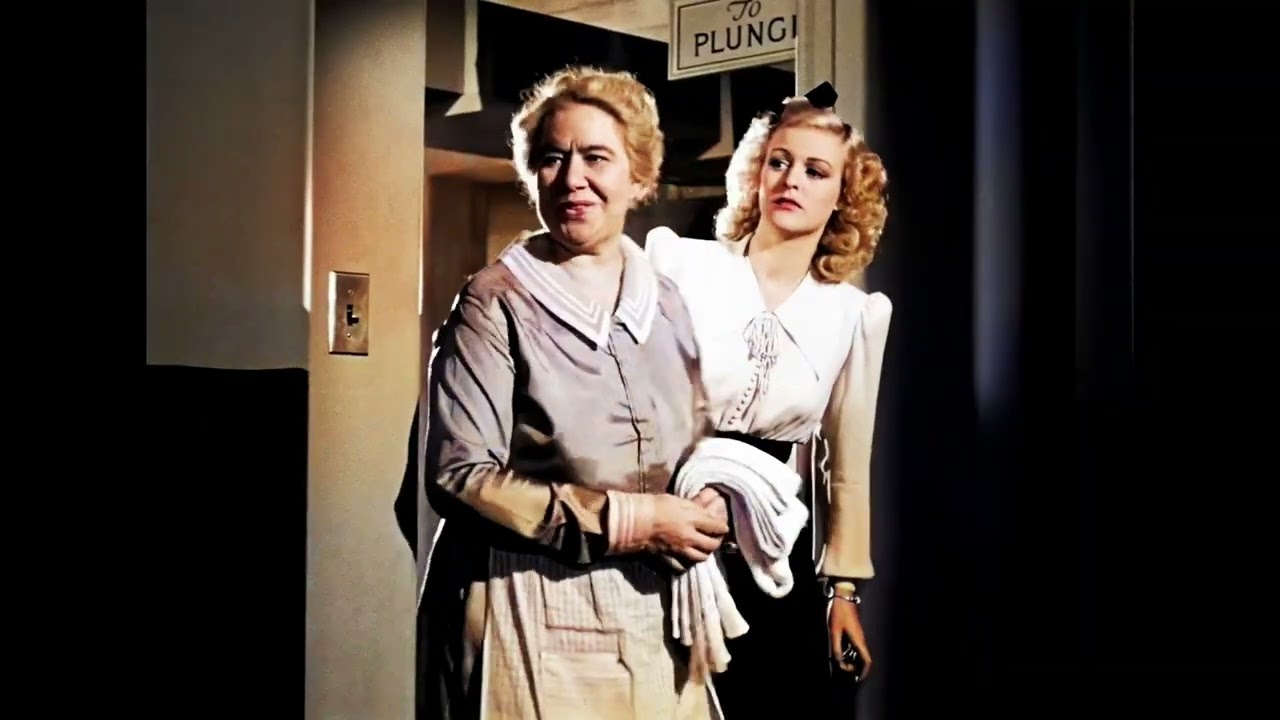 Cat People 1942 Simone Simon Jane Randolph scene colorized remastered 4k
