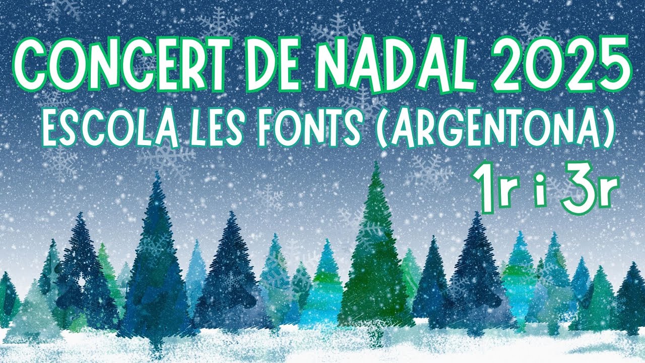 CONCERT DE NADAL 2025 Alumnes de 1r i 3r