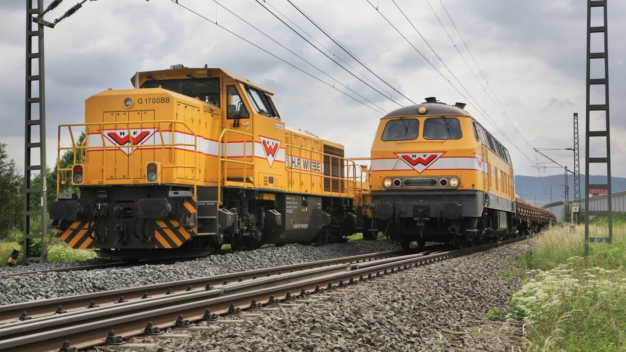 Bauzug H F Wiebe in Action Remsbahn Aalen