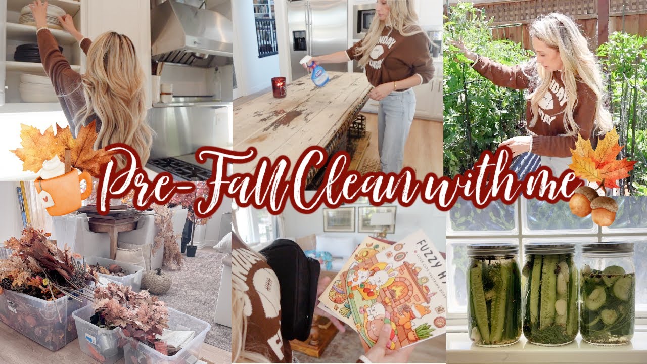 🍂CLEAN WITH ME // PRE-FALL SUNDAY RESET // PICKLE MAKING