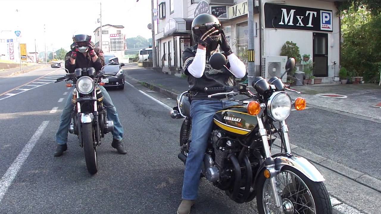 旧車会　夏の早朝ツーリング　Cool bikers life of Japan