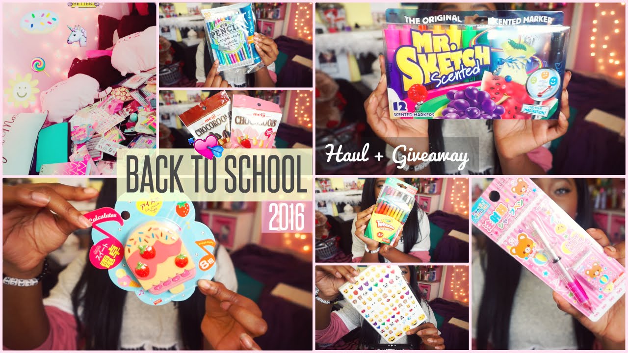 HUGE KAWAII BACK TO SCHOOL HAUL + GIVEAWAY ♡♡ (2016 Closed) 