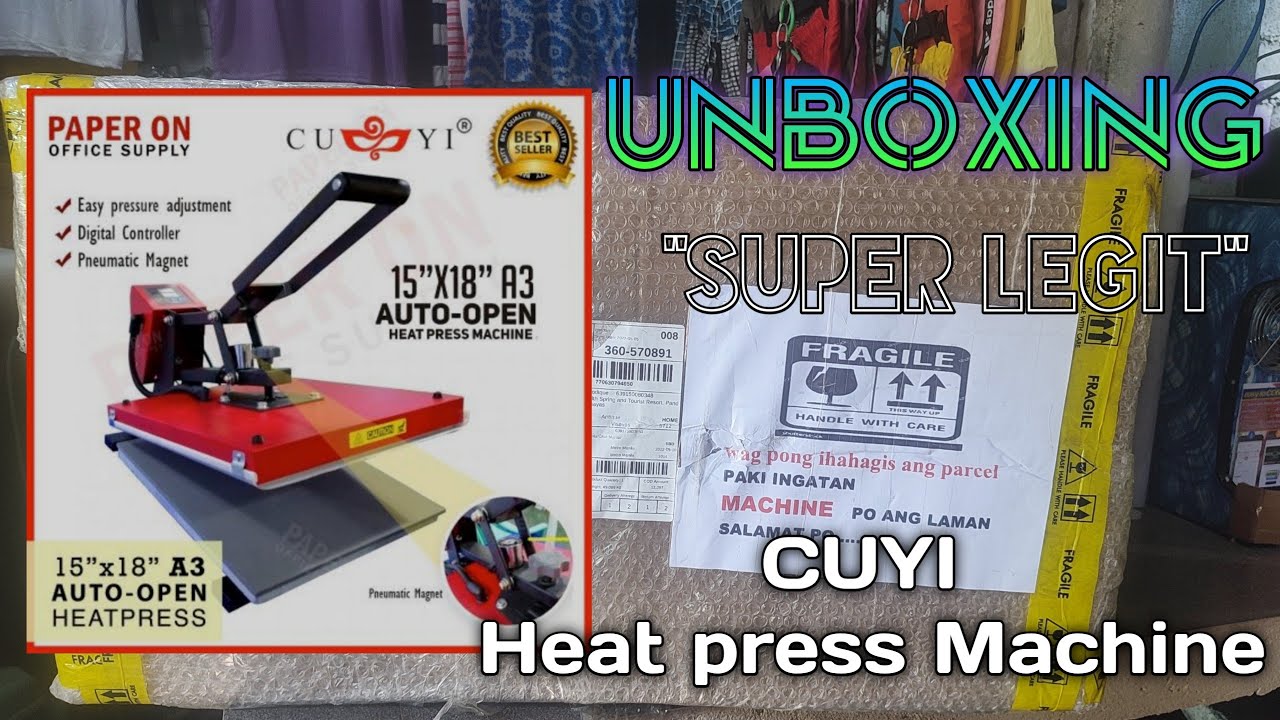 Unboxing Cuyi heat press machine a3