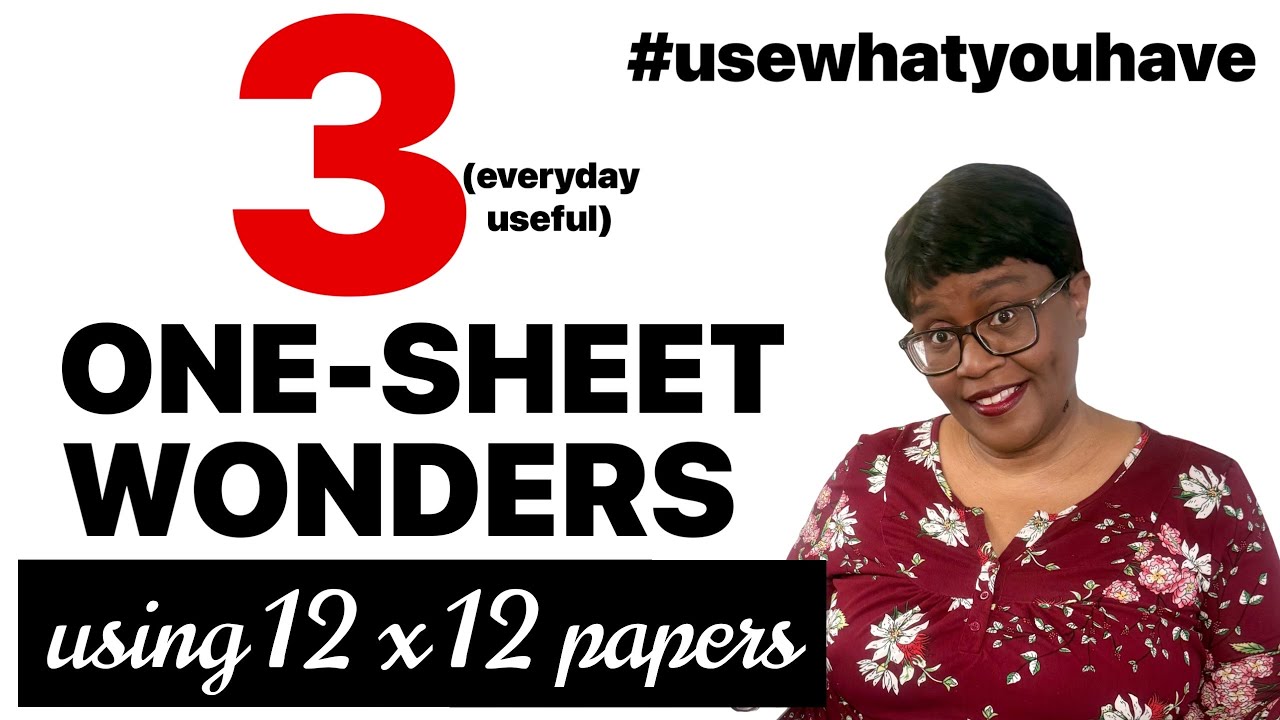 GOT UGLY PAPERS?  Check This Out! One-Sheet Wonders Using 12x12! Easy Bag Making! #usewhatyouhave