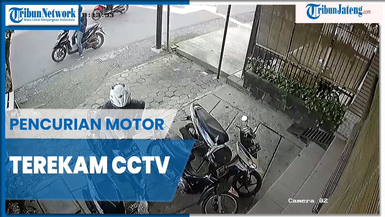 Aksi Curanmor di Tegal Terekam CCTV