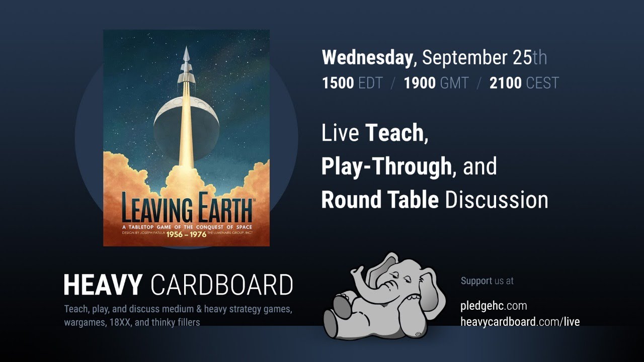 Leaving Earth Teaching, Play-through, & Round table by Heavy Cardboard
