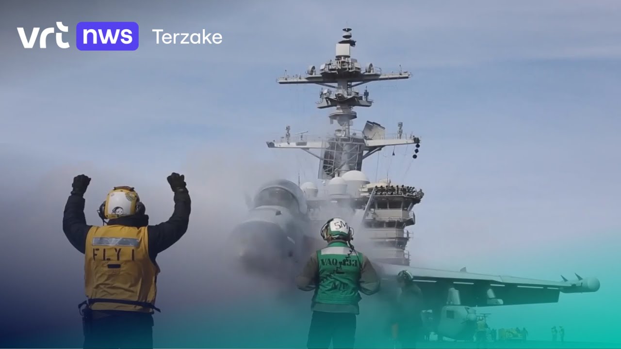 Amerikaanse oorlogsvloot voor de kust van Iran