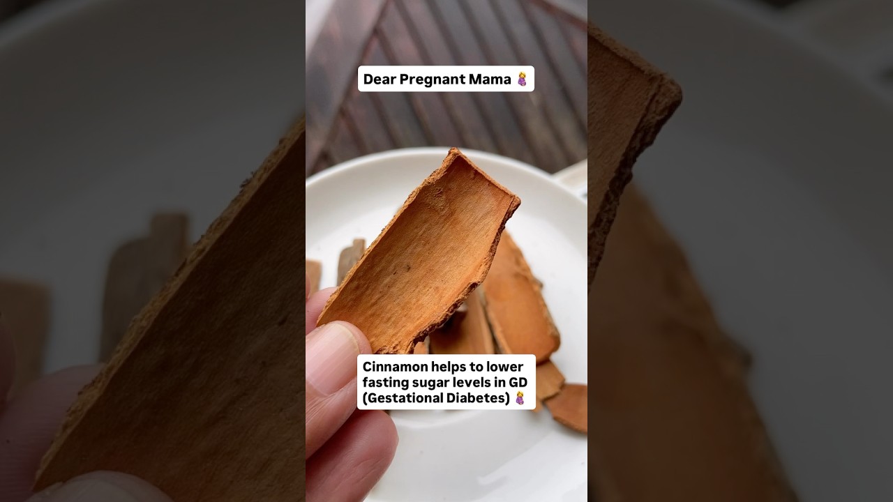 Cinnamon helps to lower fasting sugar levels in gestational diabetes 🤰 #pregnancydiet #diabetes