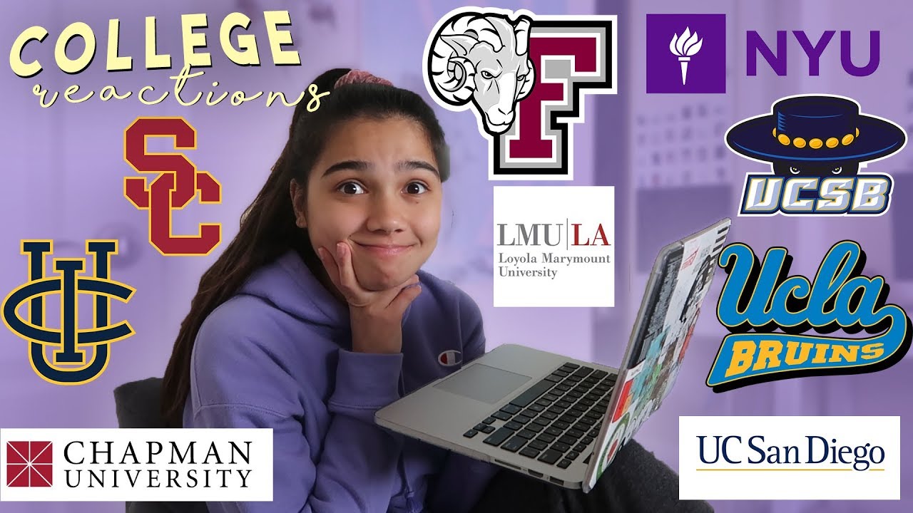 COLLEGE DECISION REACTIONS 2019 (UCLA, NYU, USC, UCSB, FORDHAM, UCI + MORE)