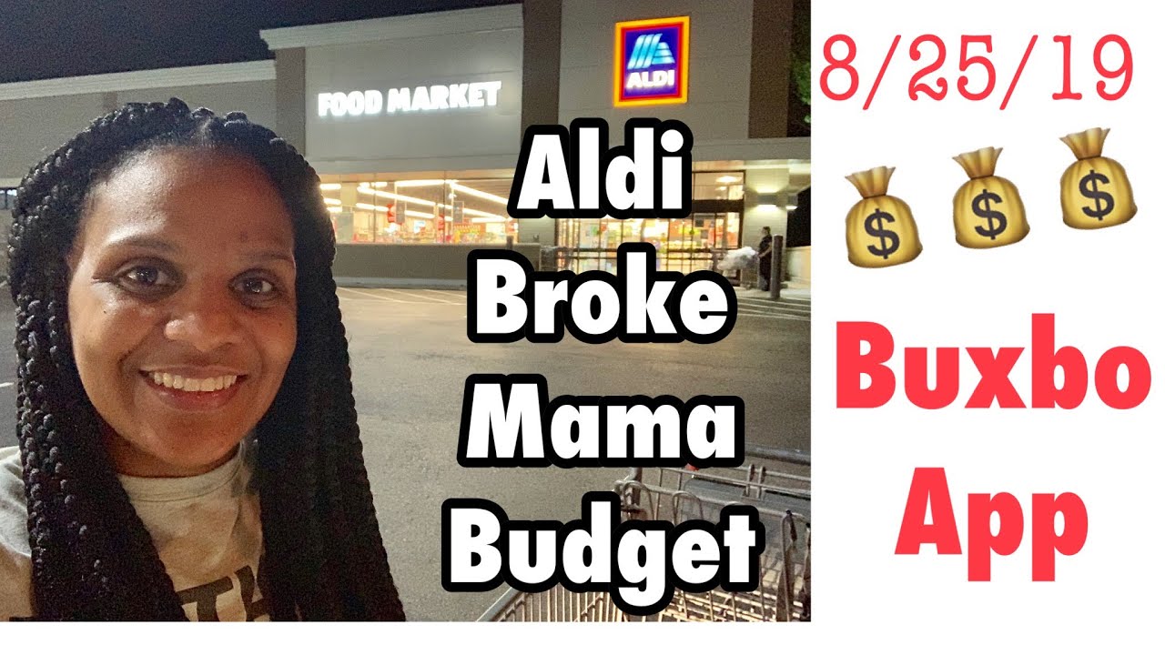 Aldi Grocery Haul | BROKE MAMA BUDGET + Buxbo App 8/25/19