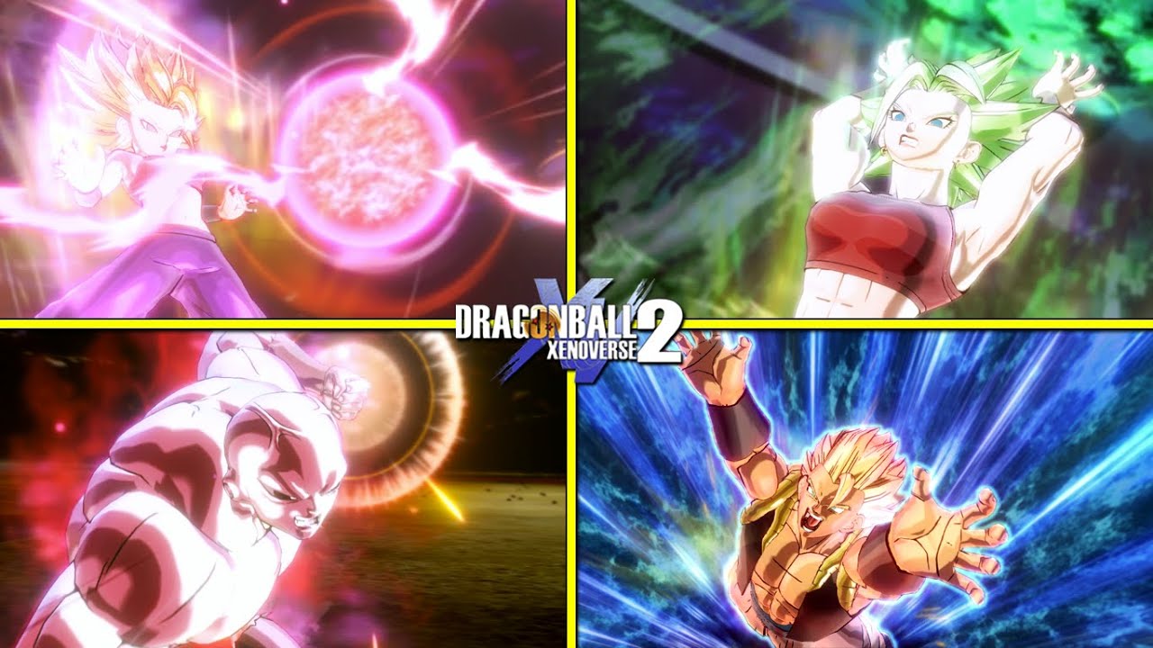DBXV2 : Legendary Pack 2 Characters Moveset & Skills [Caulifla & Kale SSJ2, DBS Gogeta, FP Jiren]
