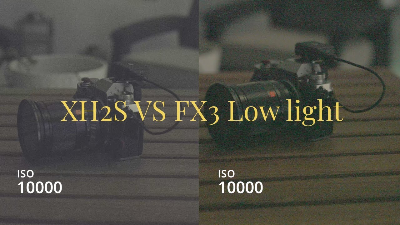 Fujifilm XH2S vs Sony FX3 low light comparison