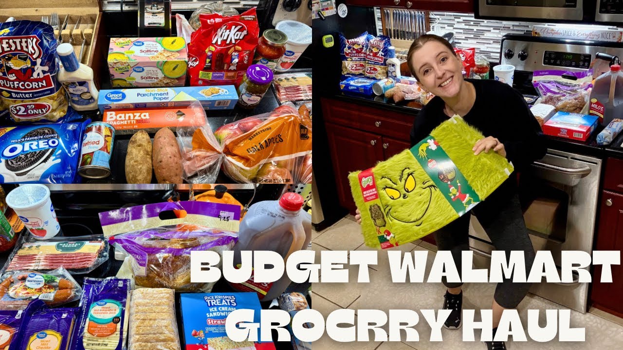 WEEKLY WALMART GROCERY HAUL + MEAL PLAN FOR FAMILY OF 4.5 😉