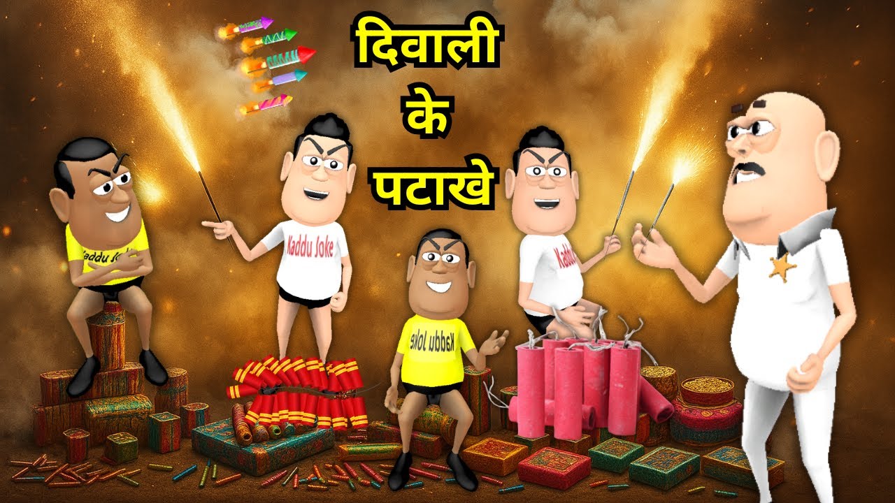 JOKE OF - DIWALI KE PATAKHE ( दिवाली के पटाखे ) - Takla Neta Kartoon Comedy