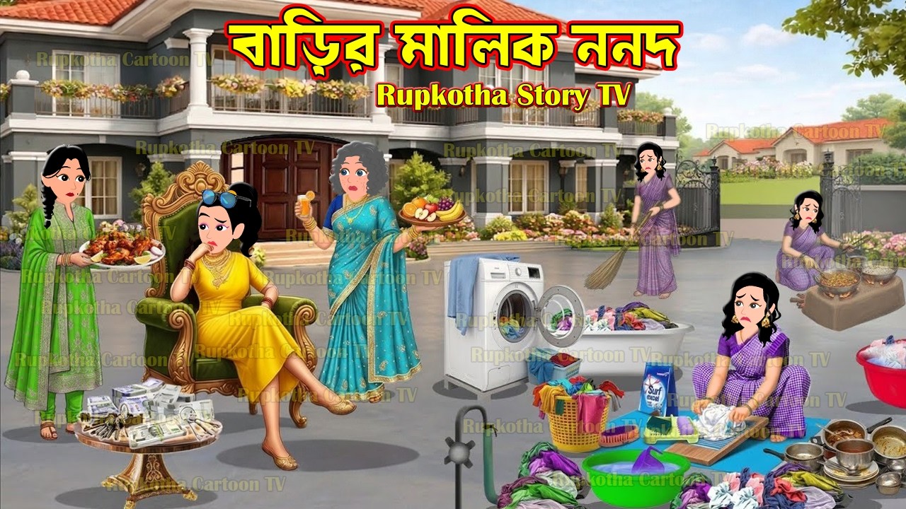 বাড়ির মালিক ননদ Barir Malik Nanod | Cartoon Bangla Cartoon | Rupkotha Story TV | Rupkotha Cartoon TV
