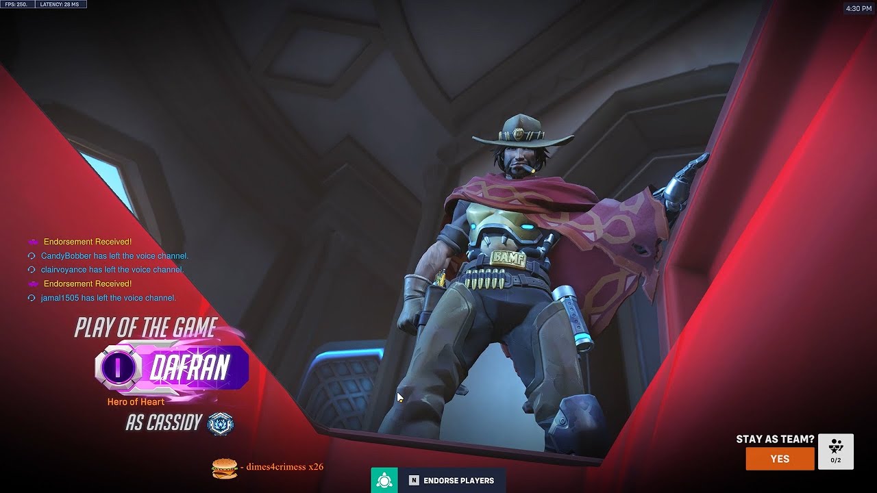 POTG! Кэссиди Дафрана &mdash; это БУКВАЛЬНО человек-AIMBOT &mdash; OVERWATCH 2, 19 СЕЗОН, ТОП-500 ГЕЙМПЛЕЙ