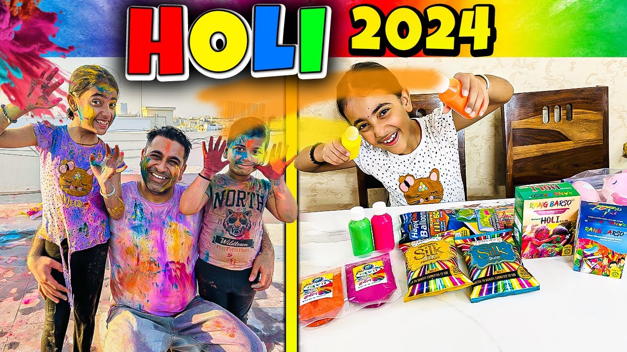HOLI Vlog 2024🌈Holi Stash😍Holi Celebration With Family🌈Exam Routine🥹Daily vlog📚Samayra Narula