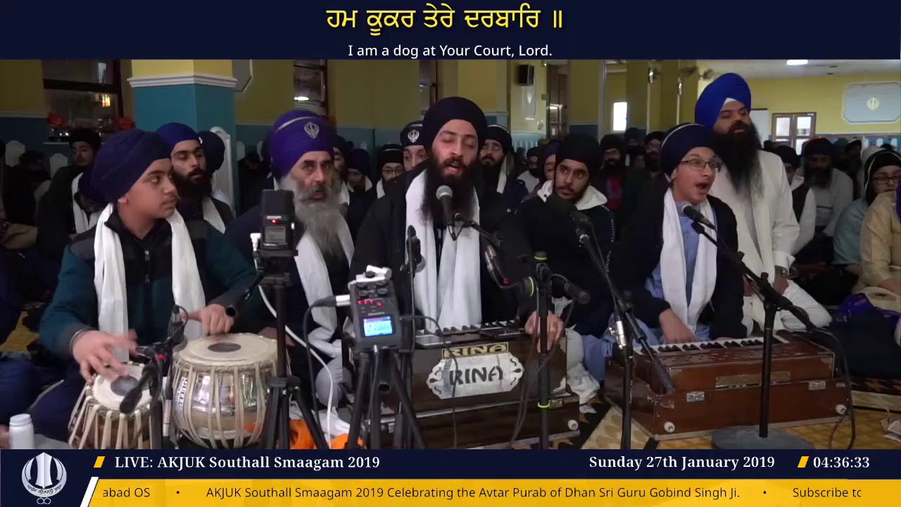 AKJUK Southall Akhand Keertan Smagam 2019 - Rhensbhai Keertan (26 Jan 2019) - AKJ.Org