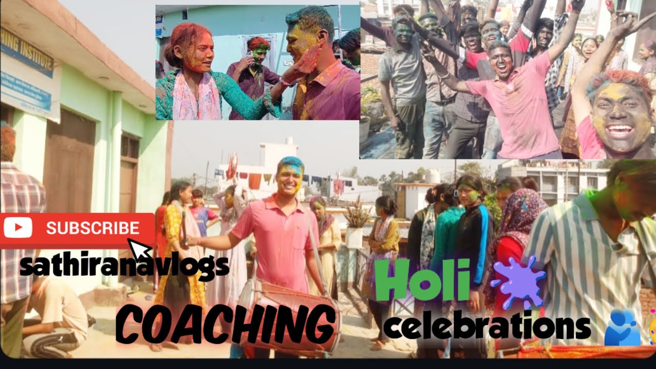 Ambition coaching में खेली बड़ी धूम धाम से होली🫟🫂💚 full enjoy (subscribe kro guys) sathiranavlogs..