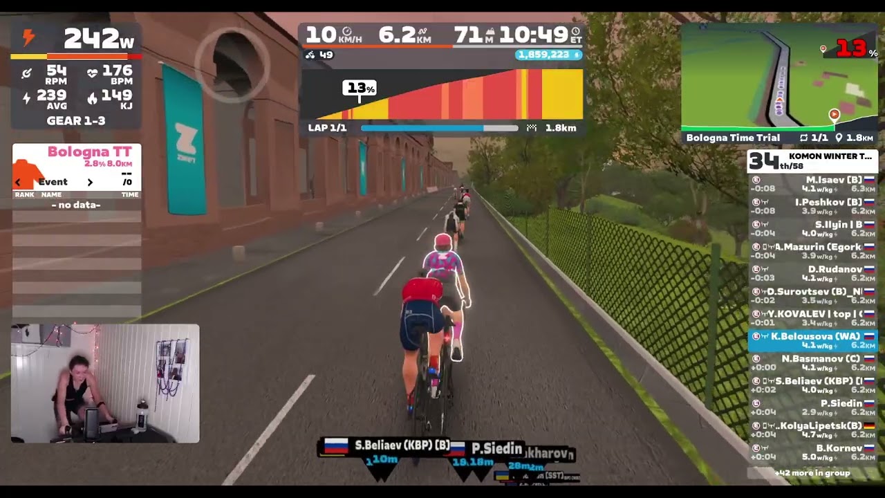 🎬 🚴‍♀️KOMON TOUR I - Stage 1 (TT) 🗺️Bologna Time Trial