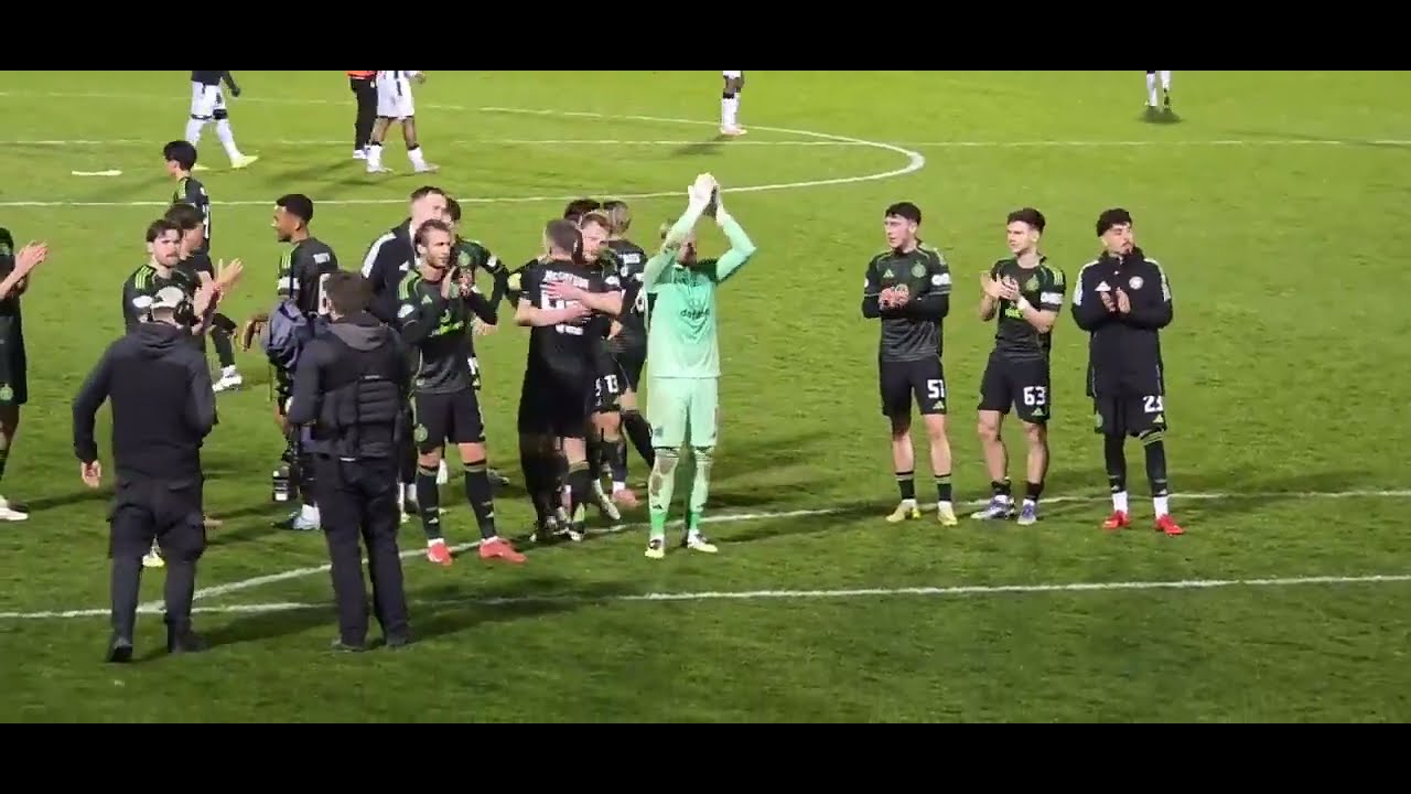 Celtic Fans celebrate in Paisley | Callum McGregor | St. Mirren vs Celtic 