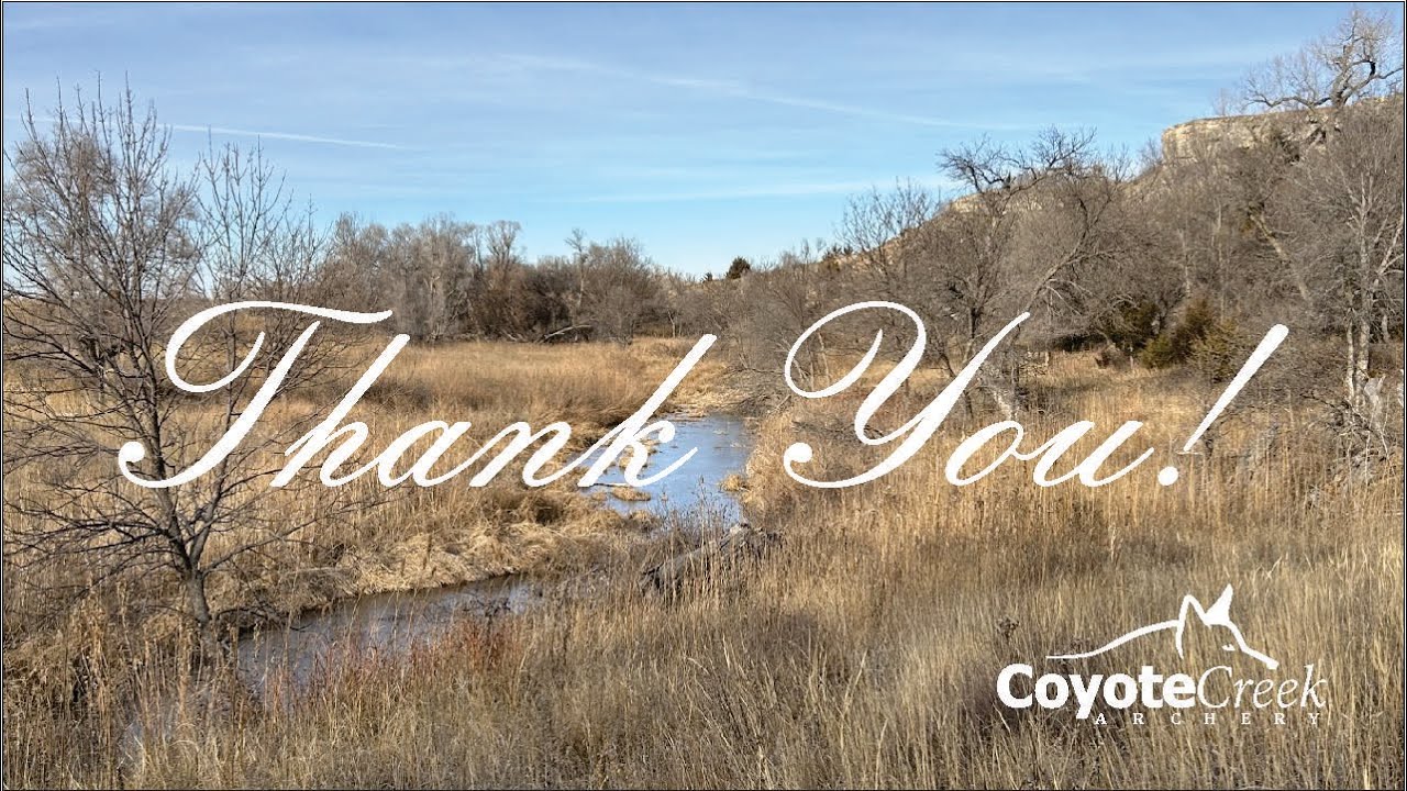 THANK YOU! for a great 2023 from Coyote Creek Archery