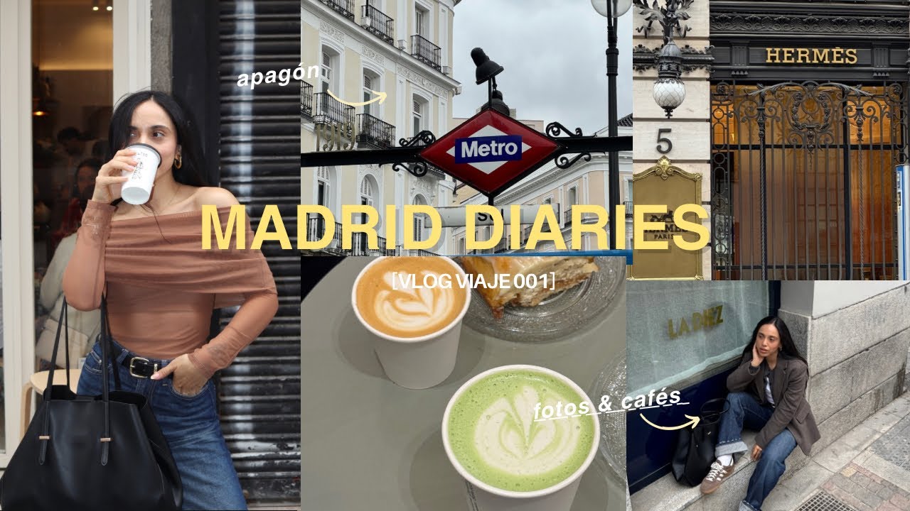 VLOG 001 VIAJE | Apagón en Madrid, shopping & más panoramas ☕️🎀