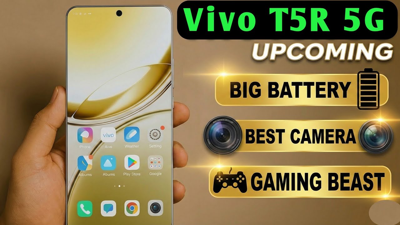 Vivo T5r Full Specifications | 6600mAh Battery, Dimensity 8400? | India Launch Date